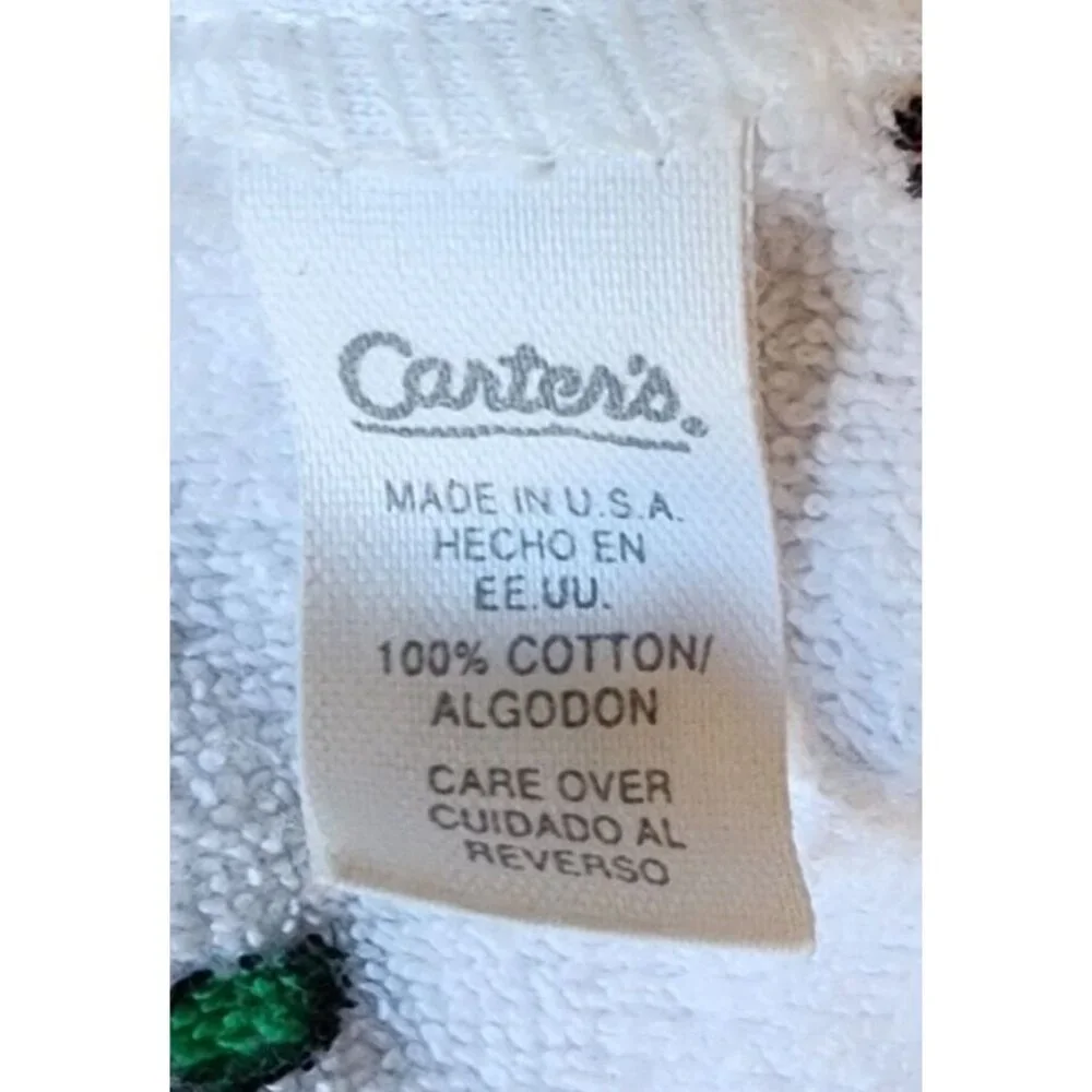 Vtg‎ Carter’s Primary Colors Teddy Bear Balloon Terry Cloth Blanket/Hooded Towel